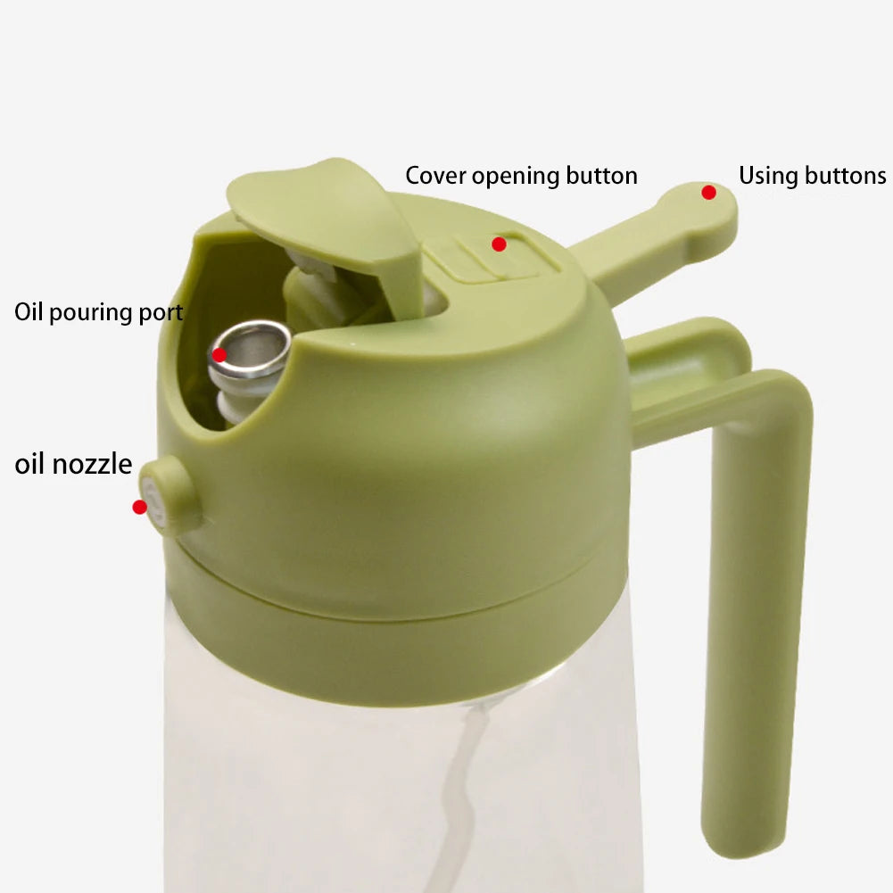 "Versatile Glass Oil Sprayer: Perfect for Camping, BBQ"